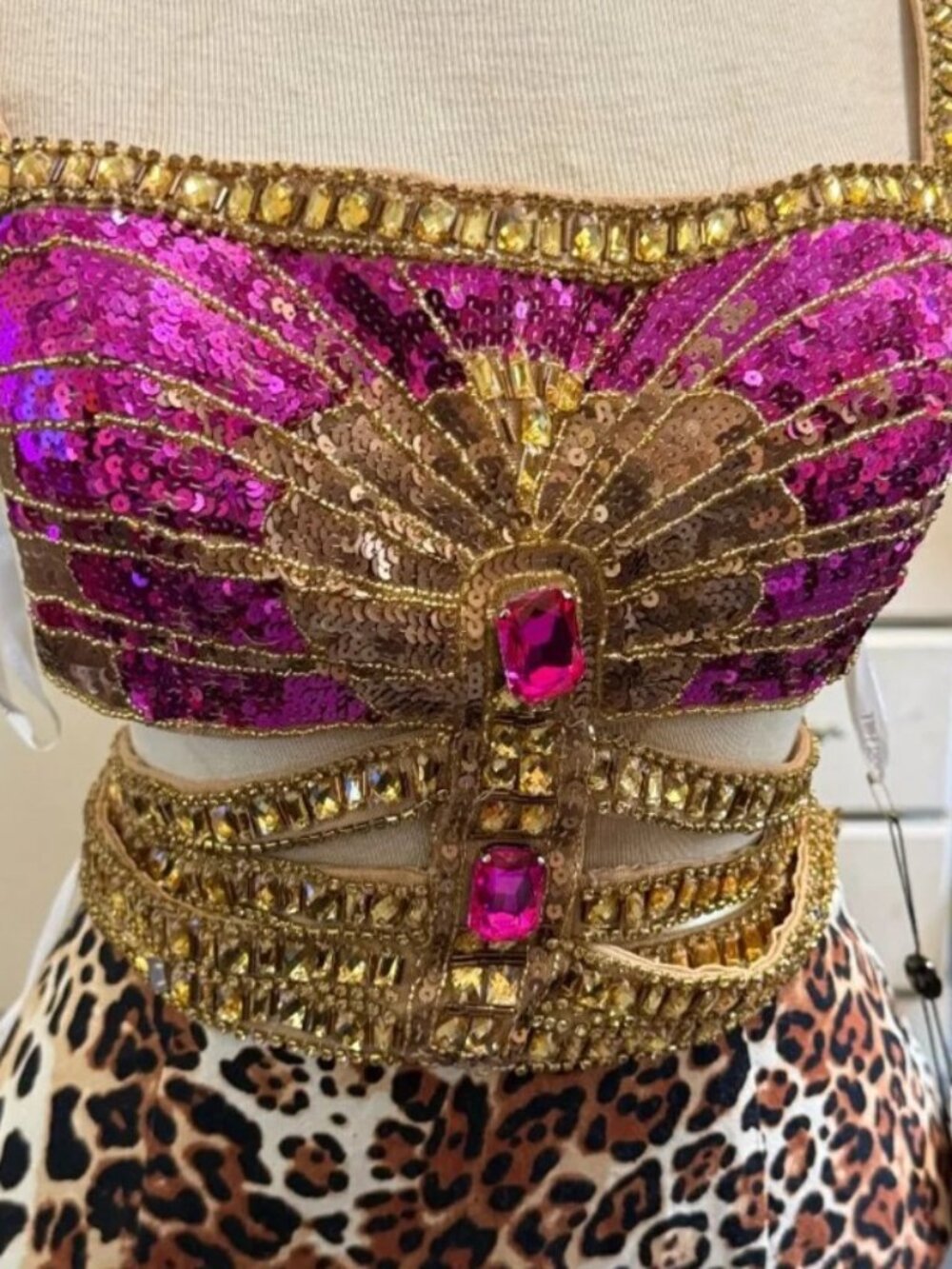 Sherri Hill 32101 Fuschia/Leopard